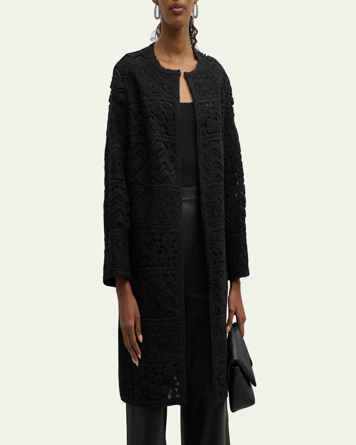 Marie Knit Open-Front Coat