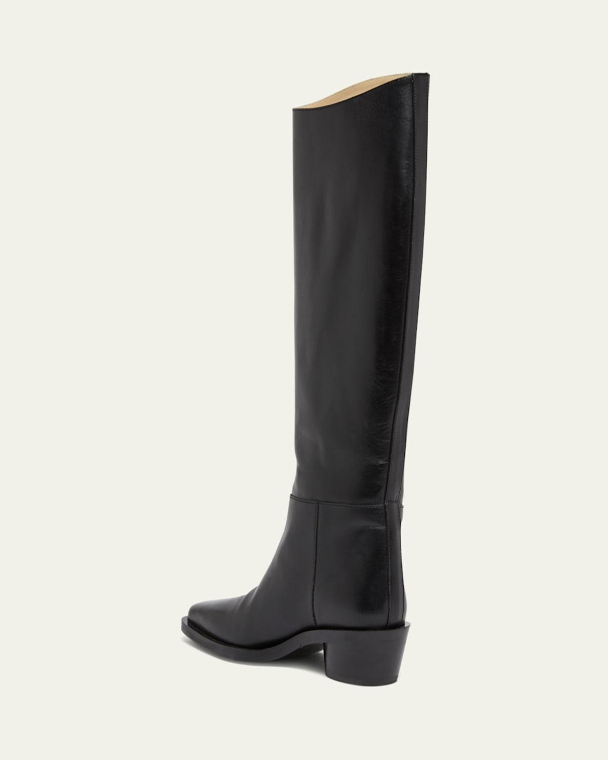 Bronco Calfskin Knee Boots