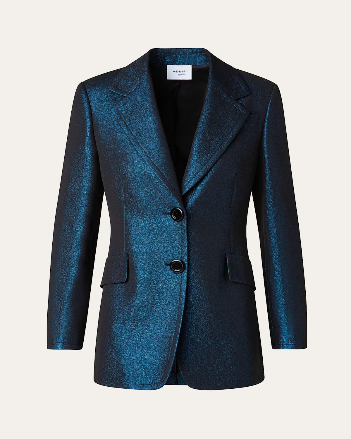 Metallic Night Sky Boyfriend Blazer