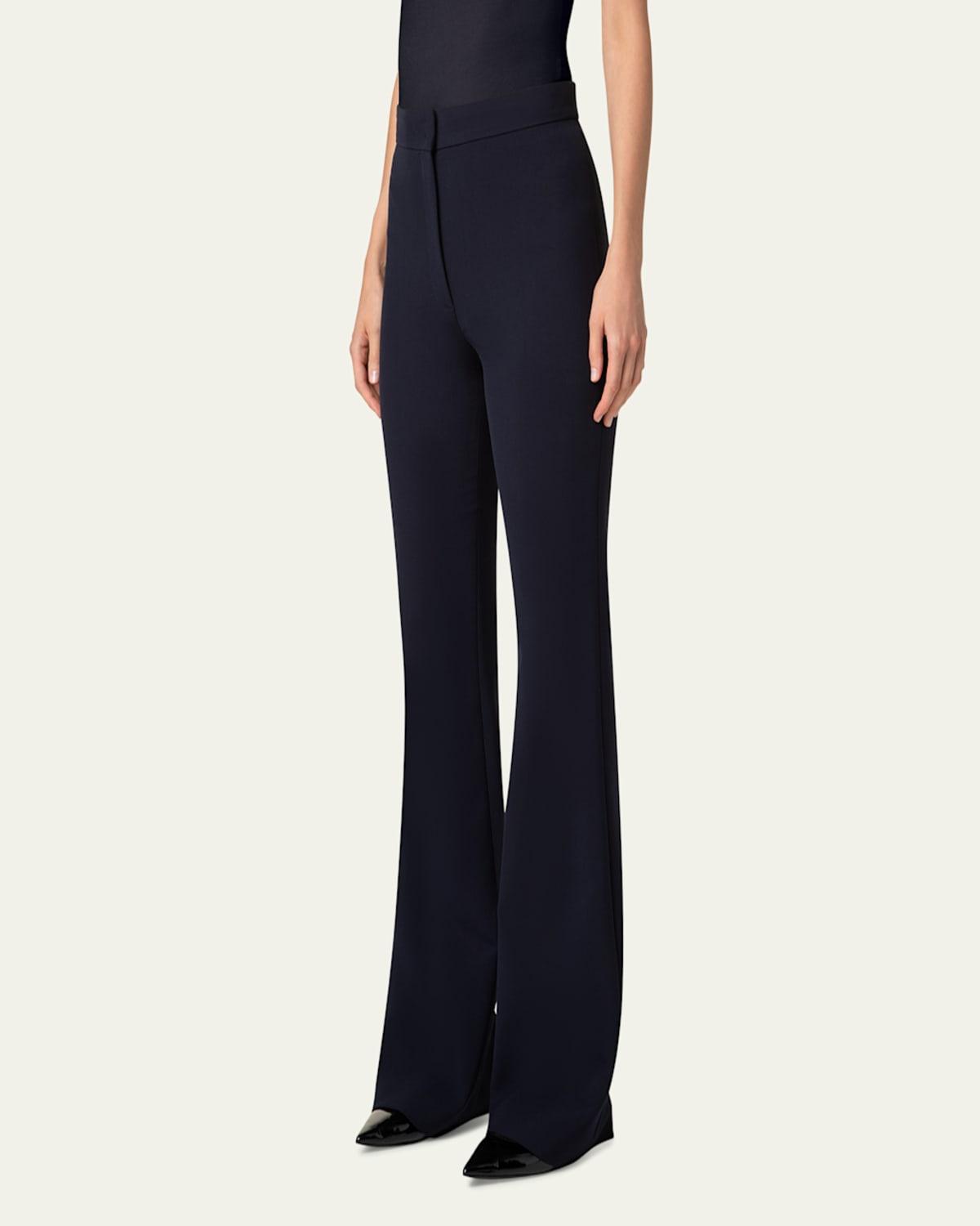 Courtney Bootcut Pebble Crepe Pants