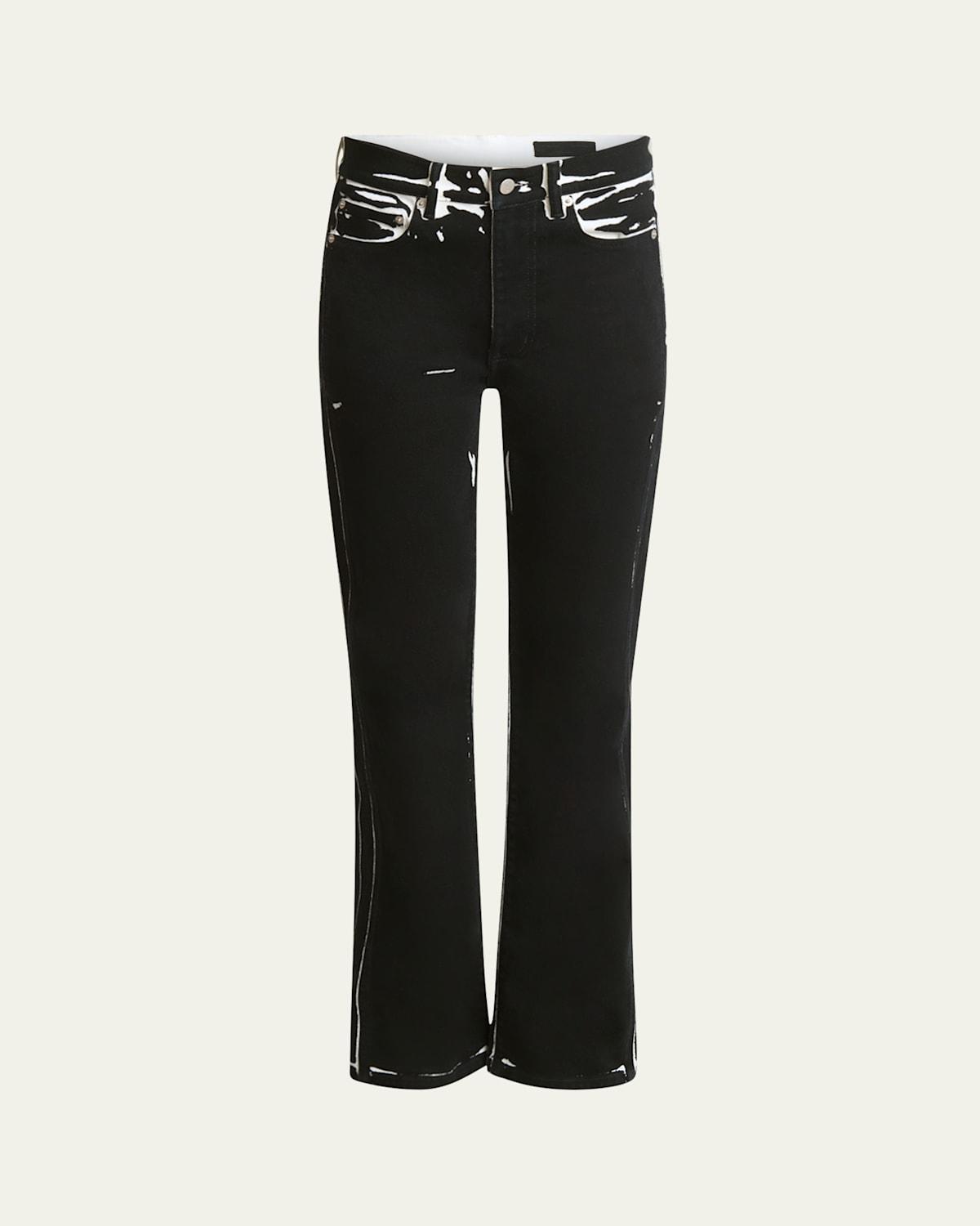 Ryman Printed Straight Leg Jeans