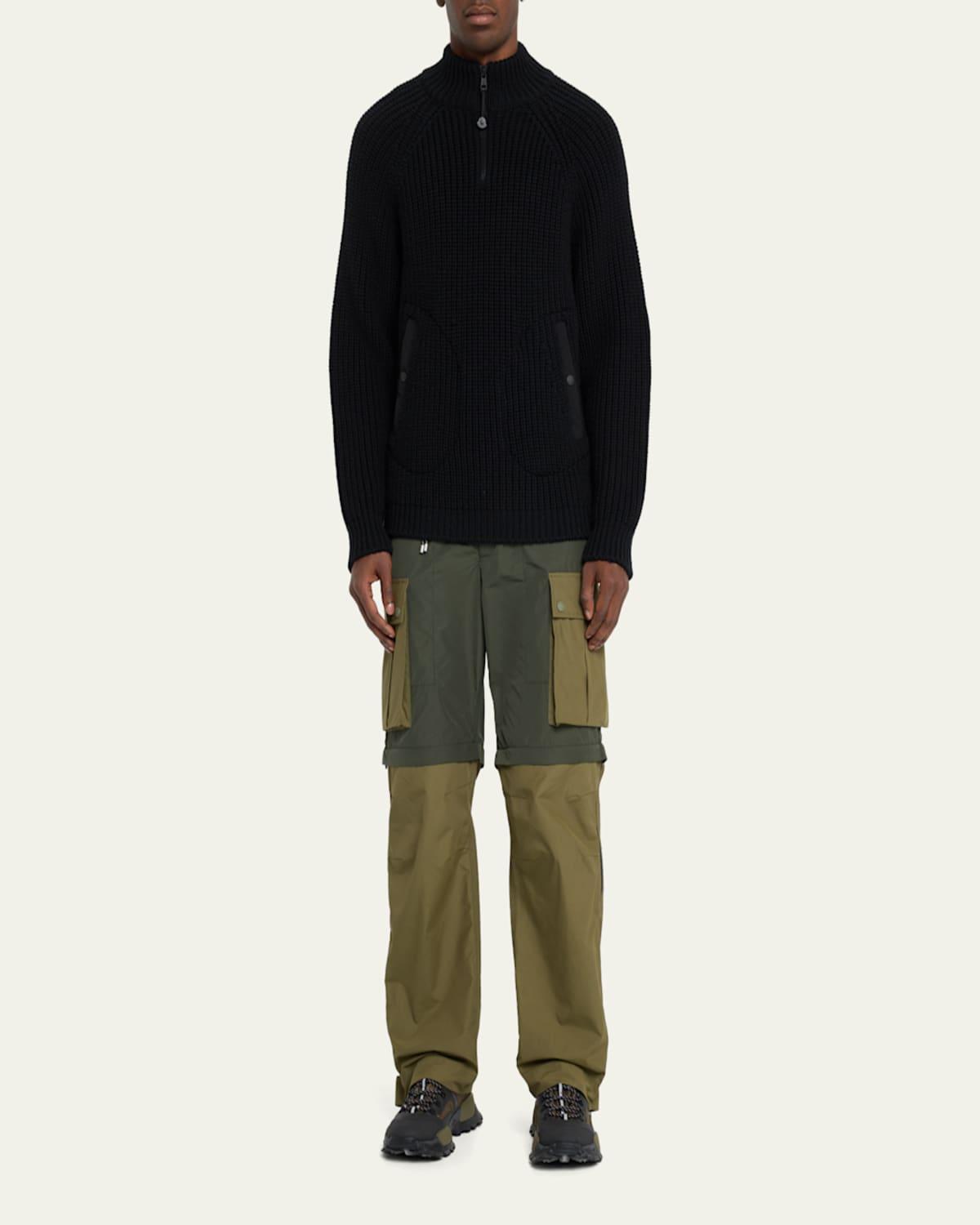 Moncler x Pharrell Williams Men's Zip-Off Colorblock Cargo Pants