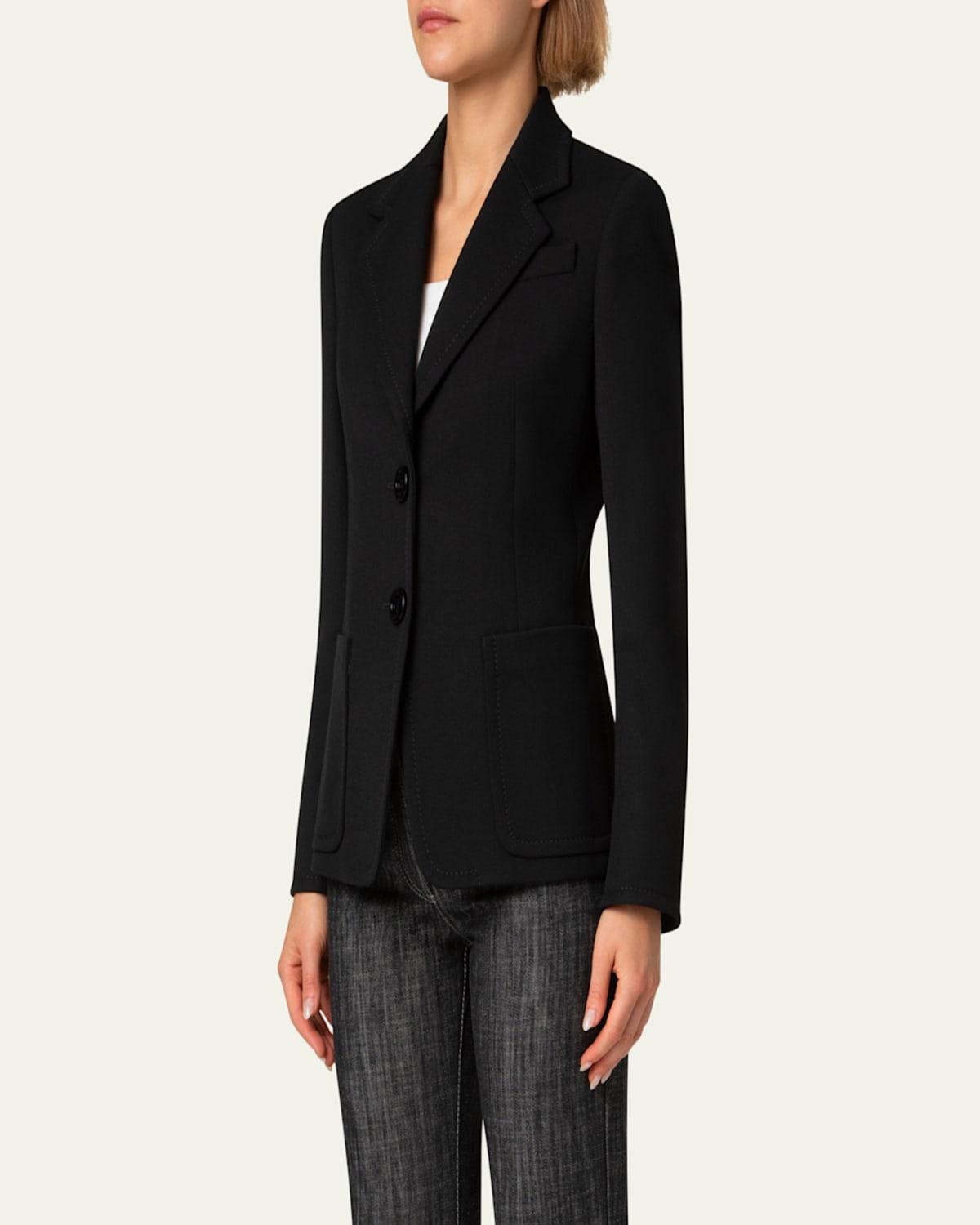 Two-Button Wool Blazer