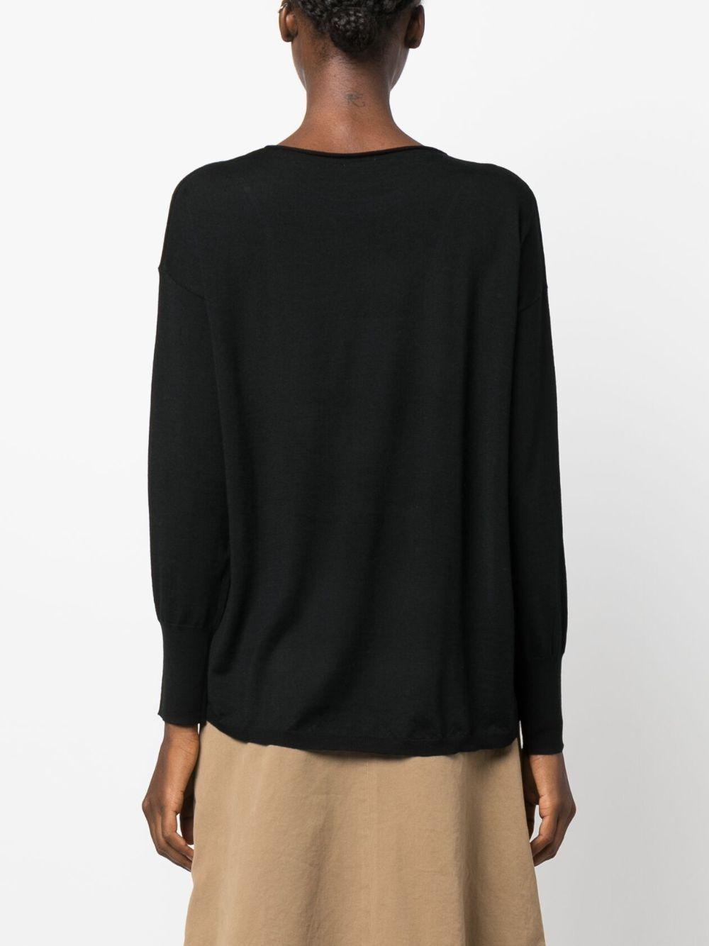 fine-knit virgin wool jumper