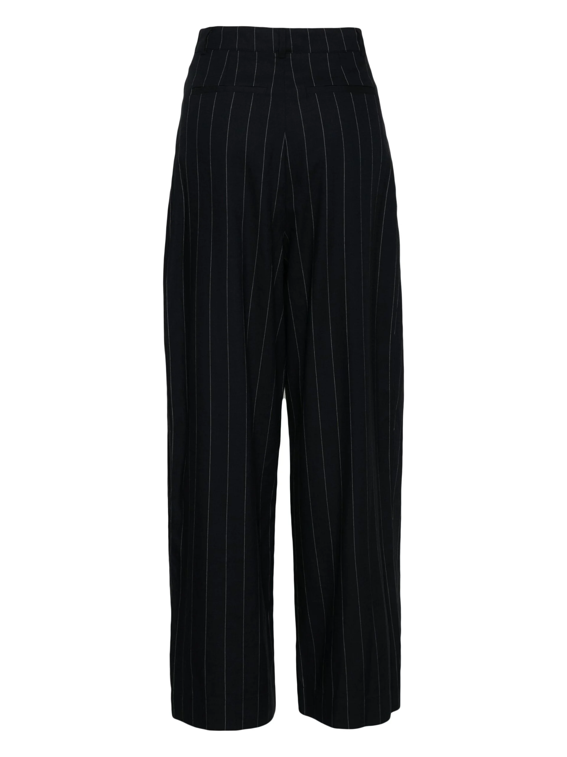 Blue Pinstripe Twill Trousers