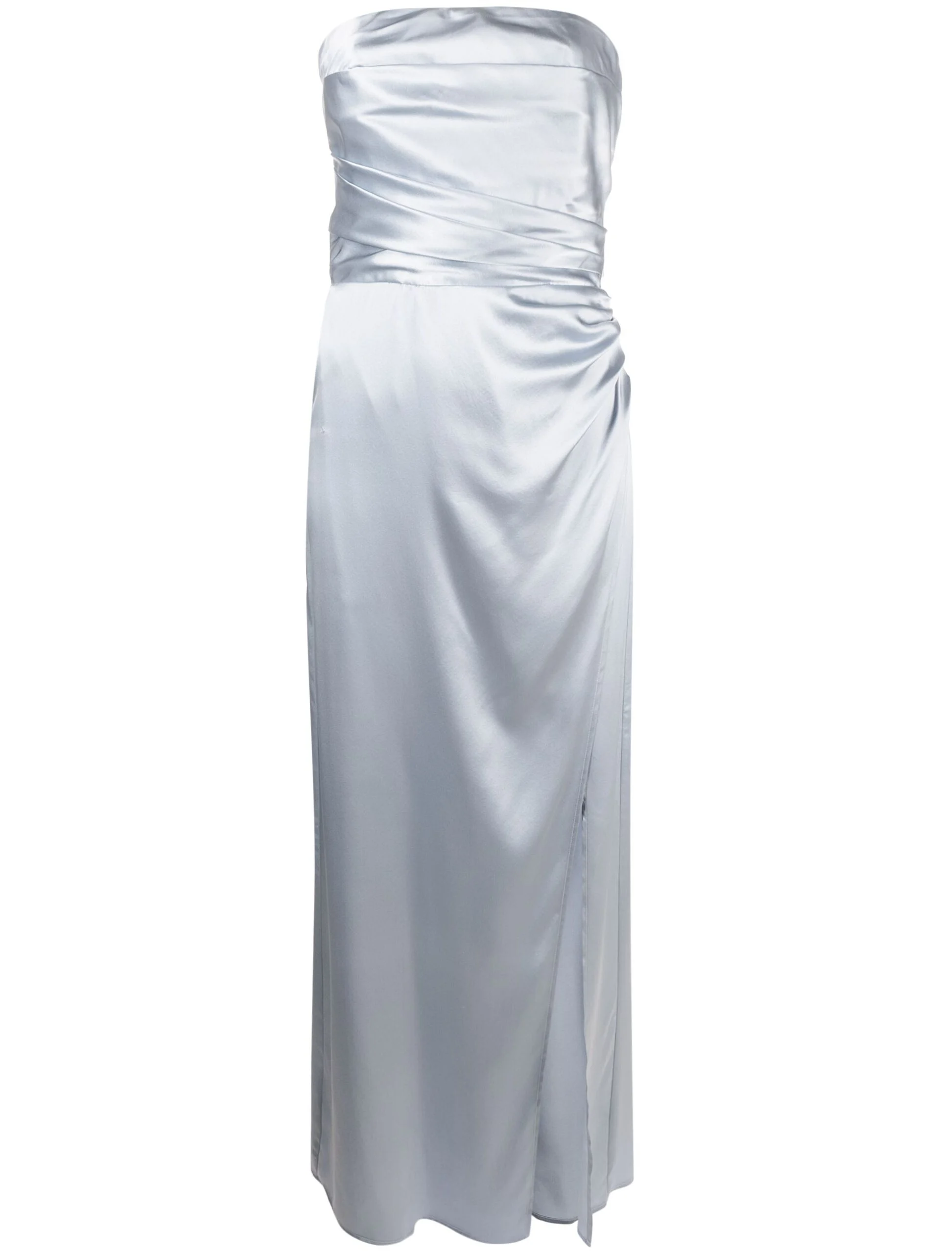 Grey Barrow Draped Silk Maxi Dress