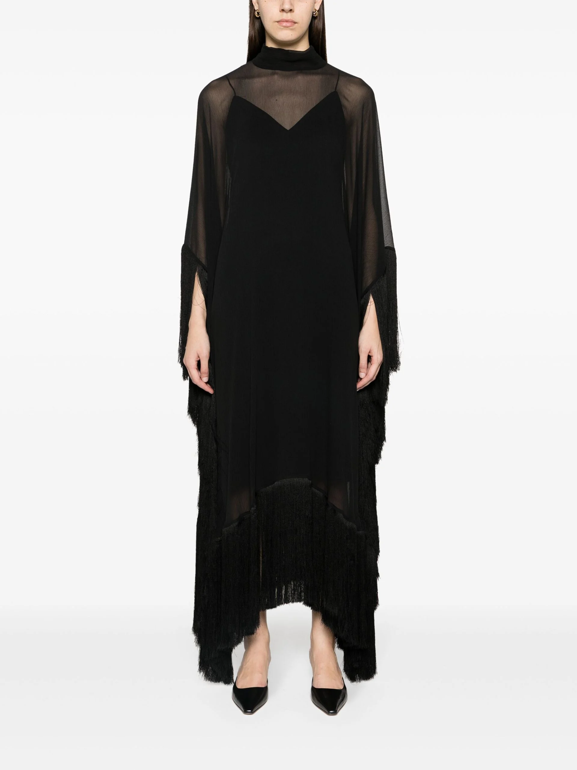 Black Mrs Ross silk kaftan