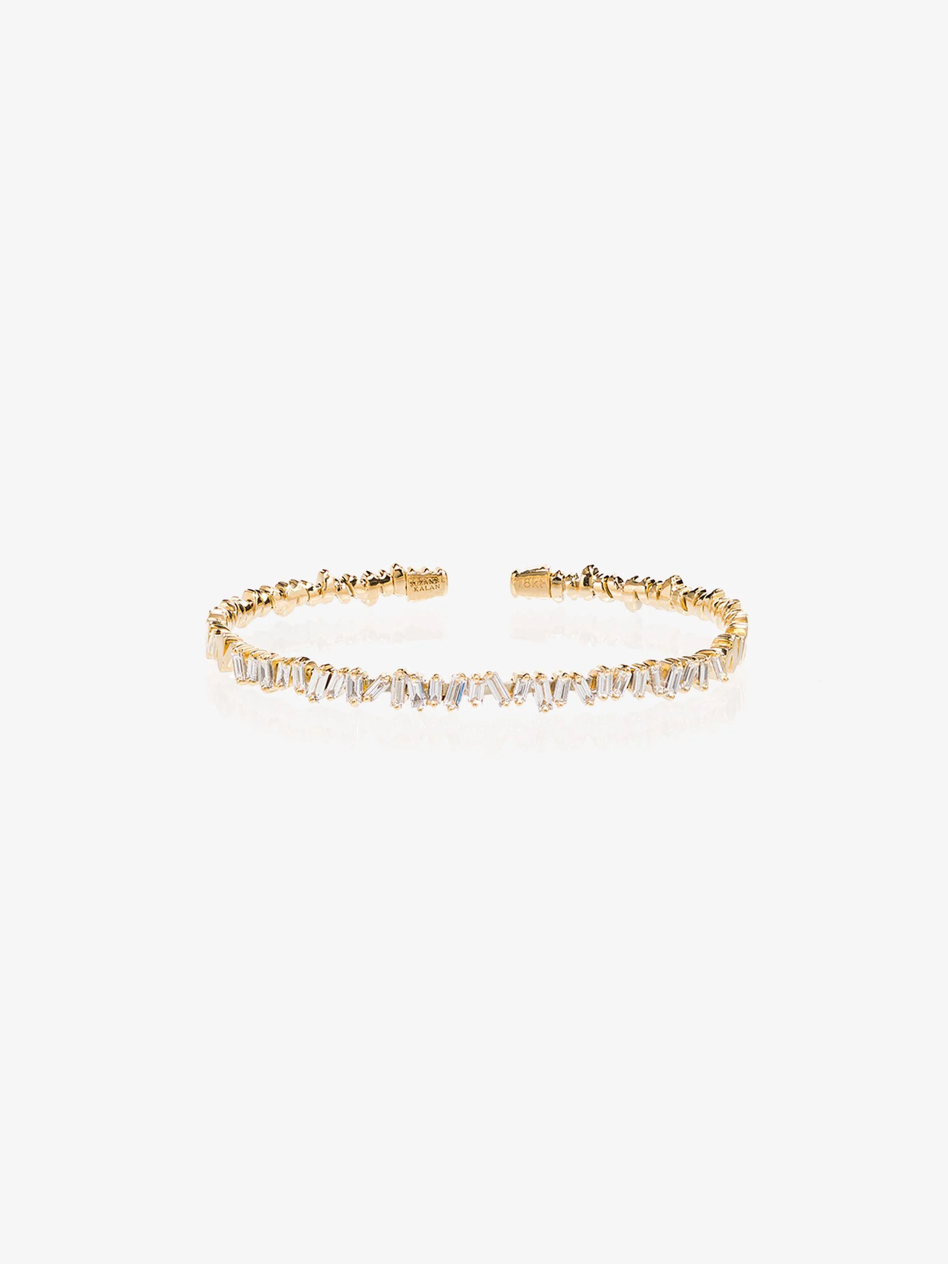 18K yellow gold Classic diamond bangle 