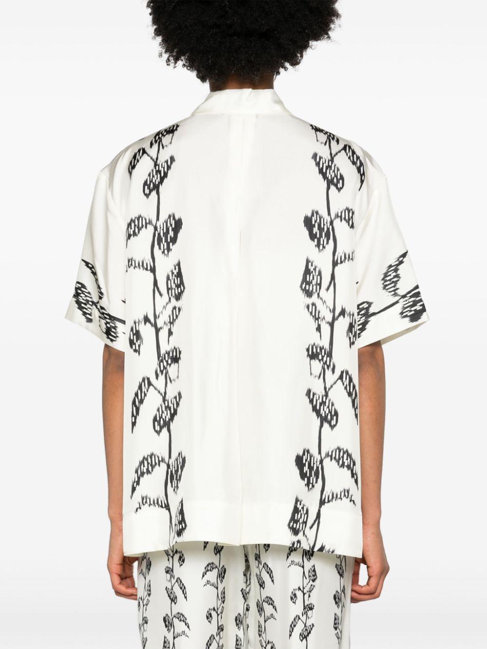 White Montauk Silk Shirt