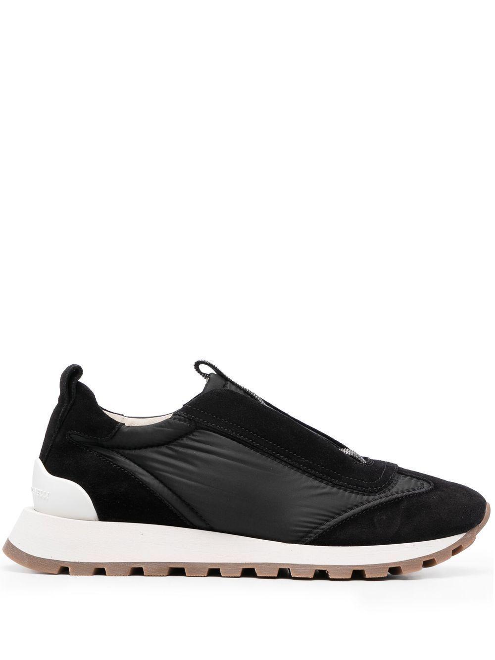 Black Monili Slip-On Sneakers