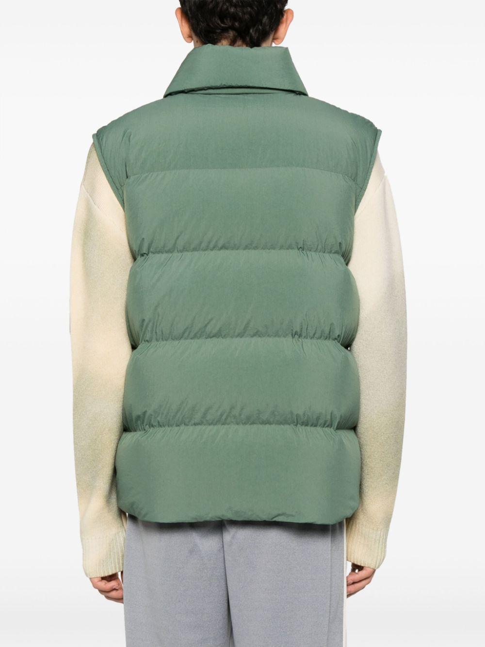 X Palm Angels Green Rodmar Down Gilet