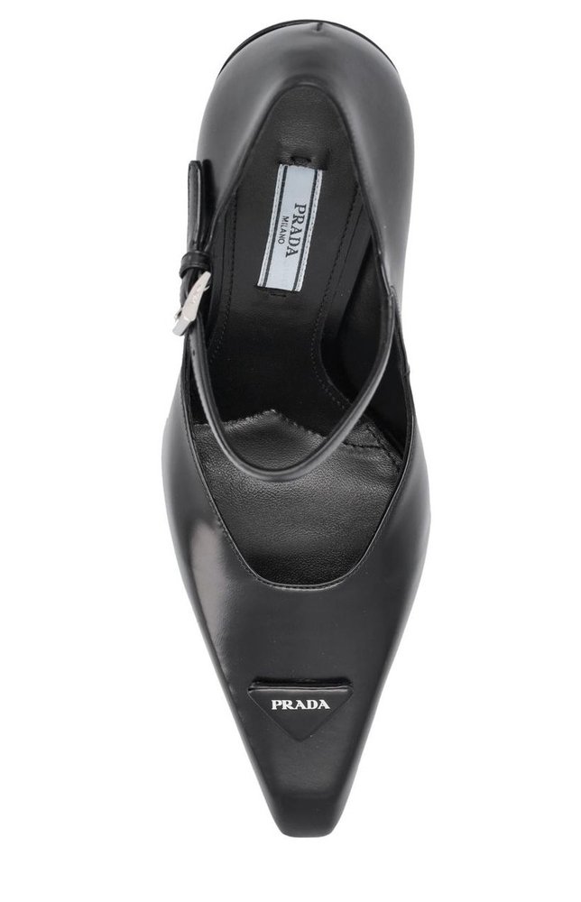 Prada Logo-Plaque Pumps