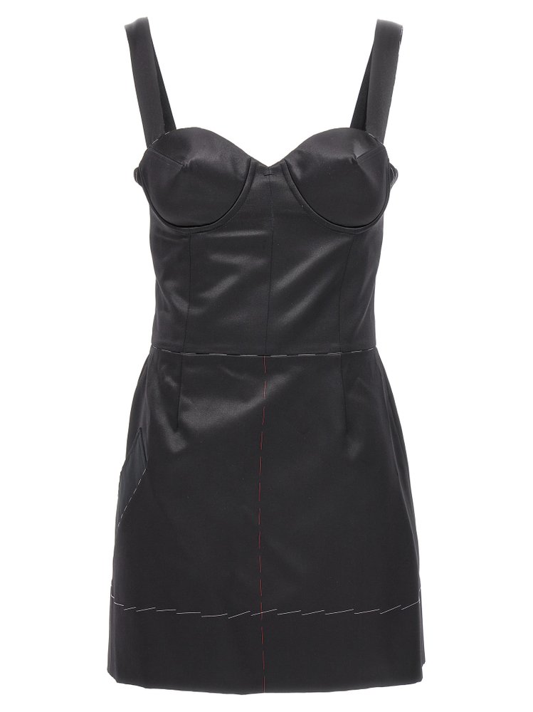 Maison Margiela Contrast Stitch Corset Dress