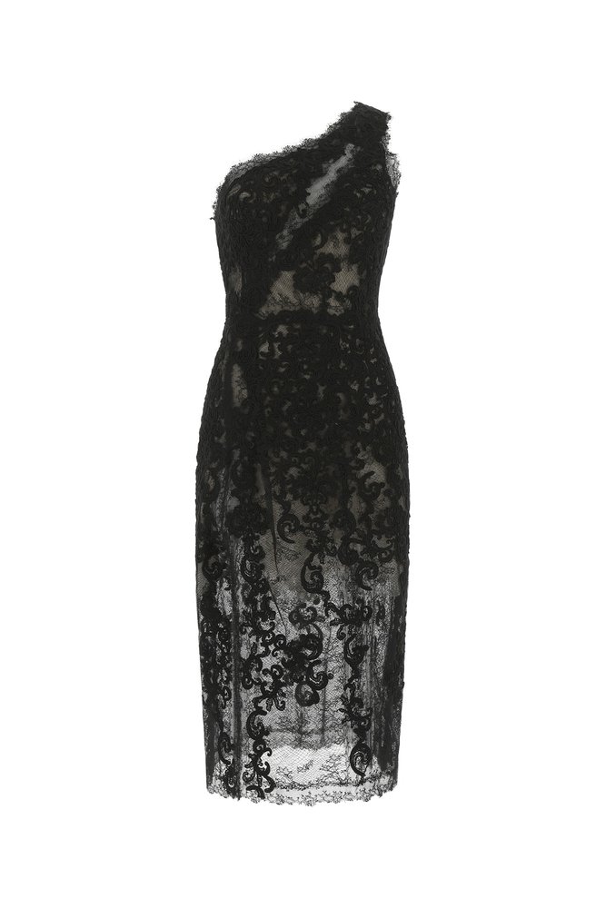 Ermanno Scervino One-Shoulder Lace Dress