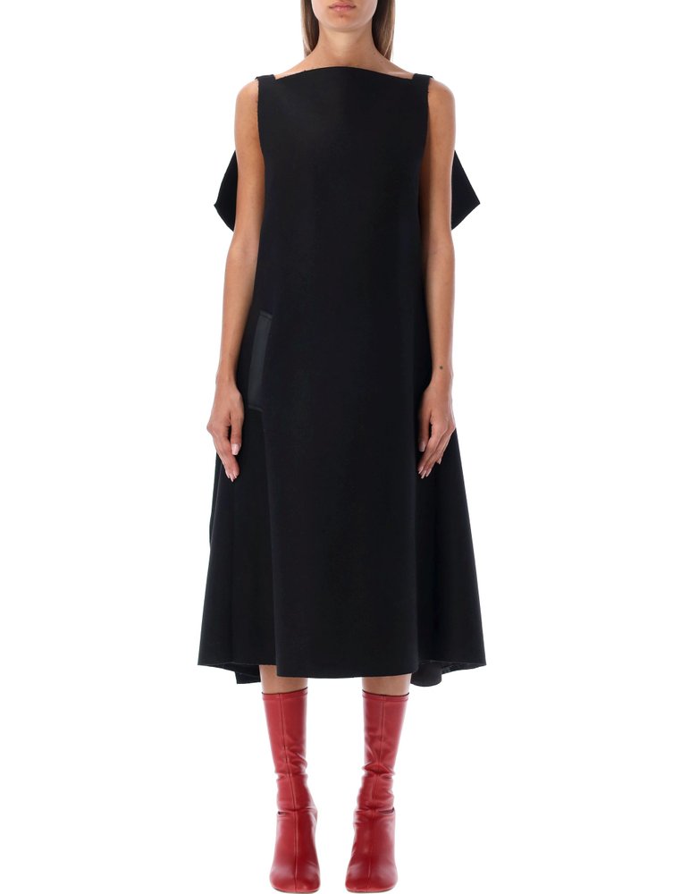 Maison Margiela Four-Stitch Sleeveless Midi Dress