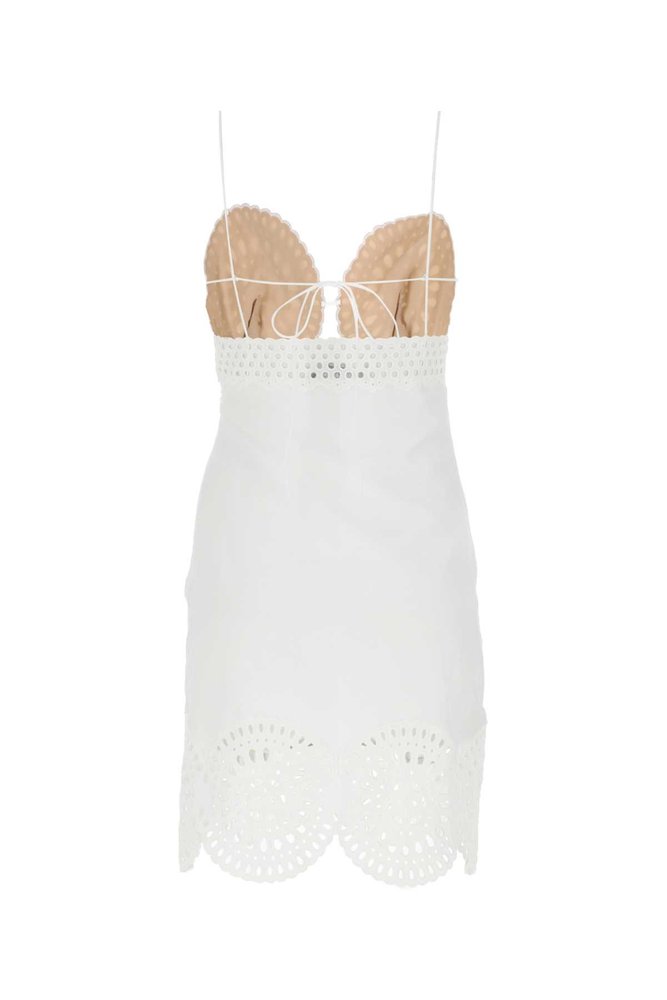 Stella McCartney Spaghetti Strapped Cut Out Detailed Dress