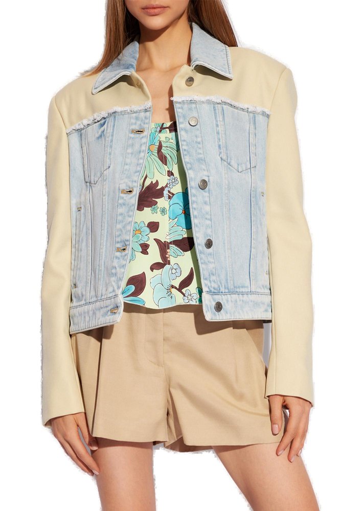 Stella McCartney Button-Up Panelled Denim Jacket