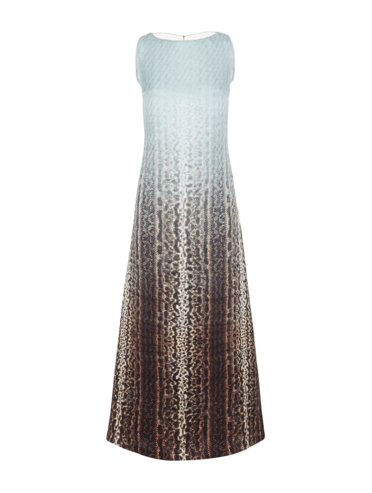 Fendi Gradient-Effect Sleeveless Maxi Dress