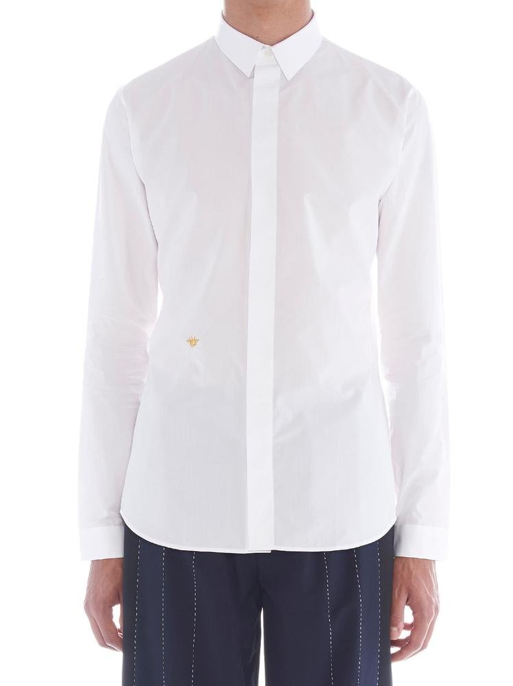 Dior Homme Bee Embroidered Long-Sleeved Shirt