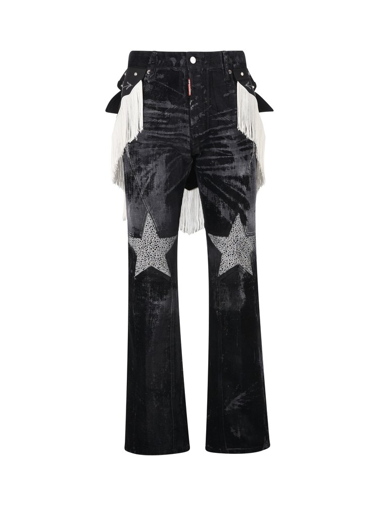 Dsquared2 Embellished Flock Bob Jeans