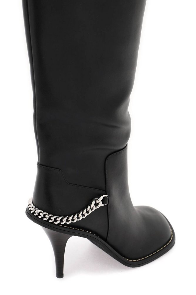 Stella McCartney Ryder Chain-Link Detailed Thigh-High Boots