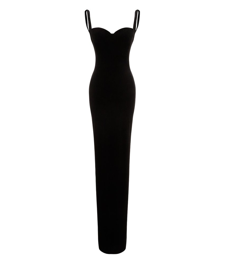 Balenciaga Sleeveless Fitted Velvet Gown