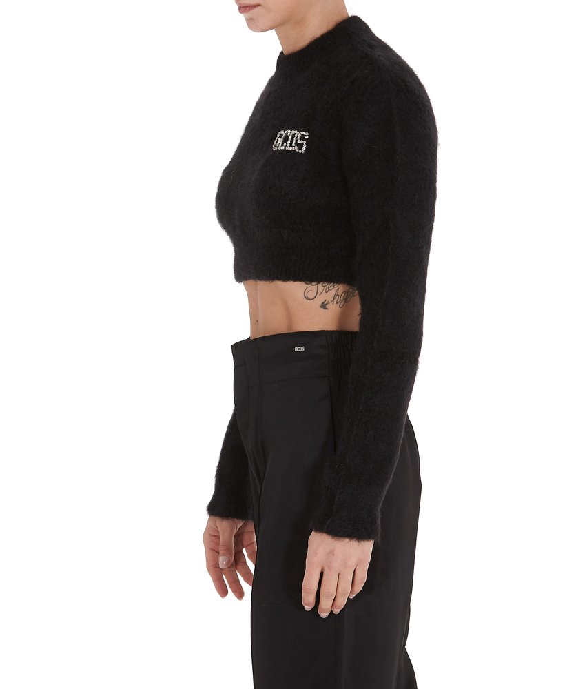 GCDS Embellished Logo Cropped Jumper