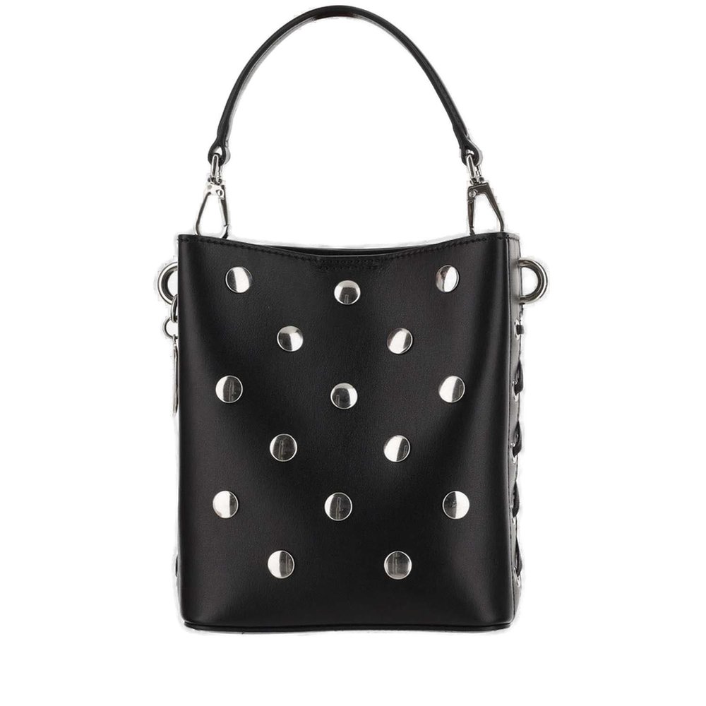 Stella McCartney Frayme Studded Small Bucket Bag