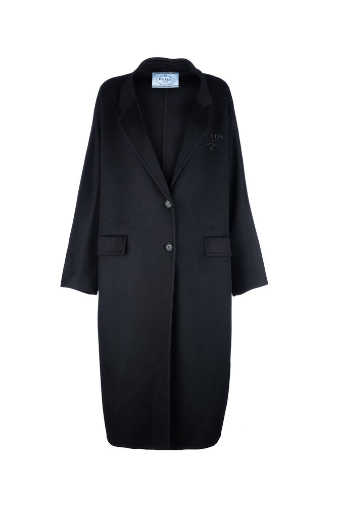 Prada Single-Breasted Long Coat