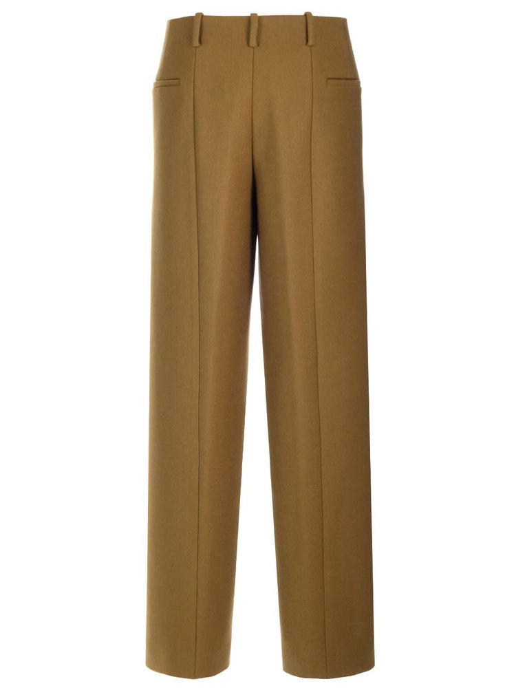 Tory Burch Pleated Front Straight-Leg Trousers