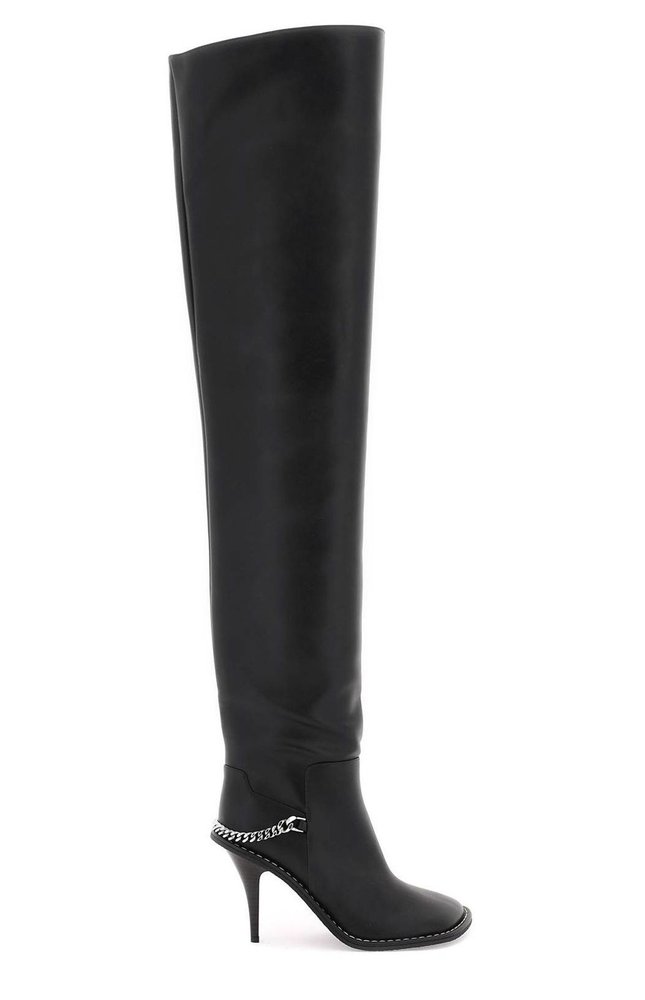 Stella McCartney Ryder Chain-Link Detailed Thigh-High Boots