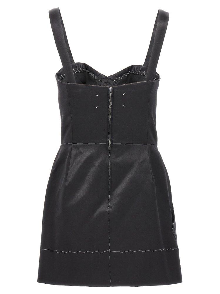 Maison Margiela Contrast Stitch Corset Dress