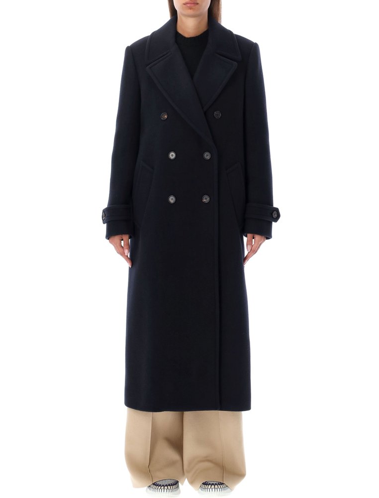 Chloé Double-Breasted Long Coat