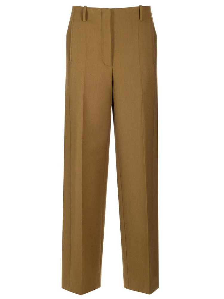 Tory Burch Pleated Front Straight-Leg Trousers