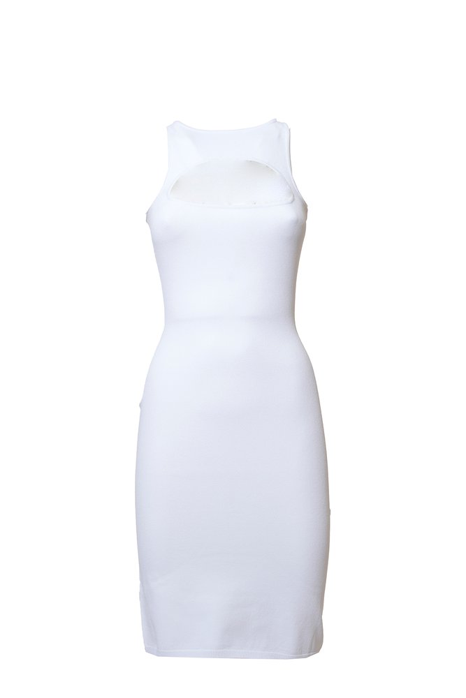 Dsquared2 Cut-Out Detailed Knitted Sleeveless Dress