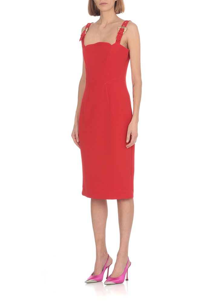 Versace Jeans Couture Bodycon Sleeveless Midi Dress