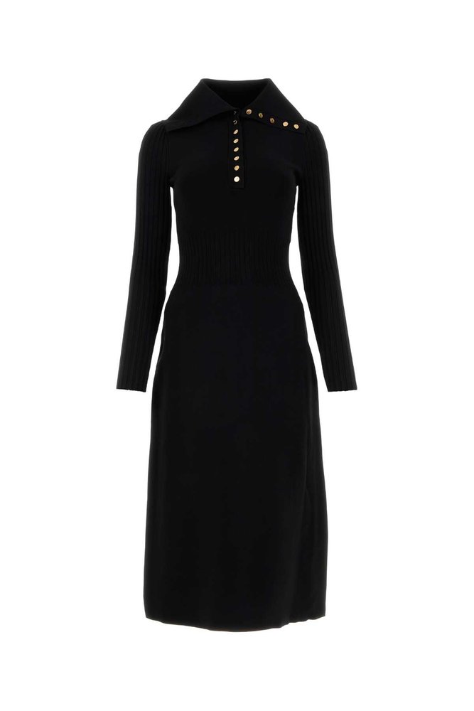 Tory Burch Half-Buttoned Knitted Dress