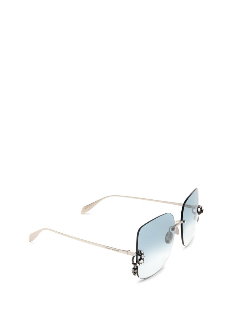 Alexander McQueen Eyewear Rectangle-Frame Sunglasses