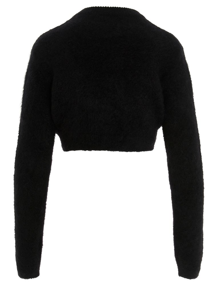 GCDS Embellished Logo Cropped Jumper