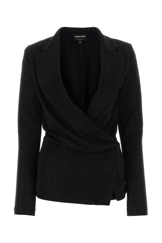 Giorgio Armani Embellished Wrapped Blazer