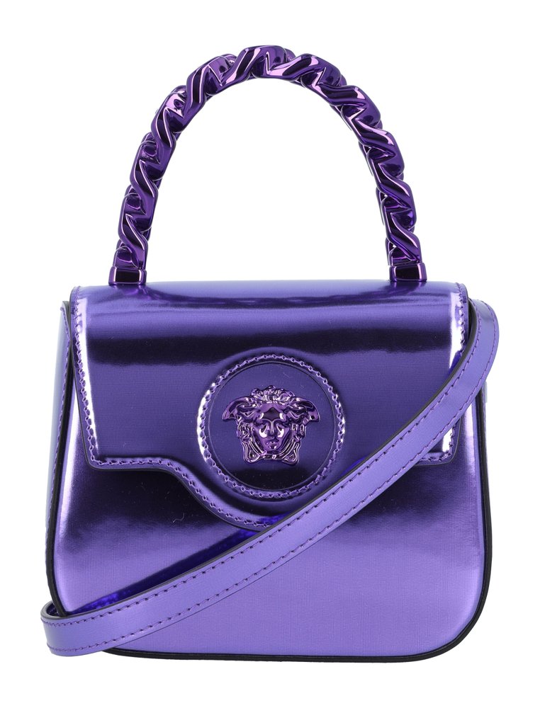 Versace La Medusa Patent Mini Tote Bag