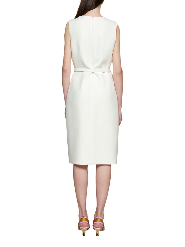 Fendi Belted Sleeveless Crewneck Dress