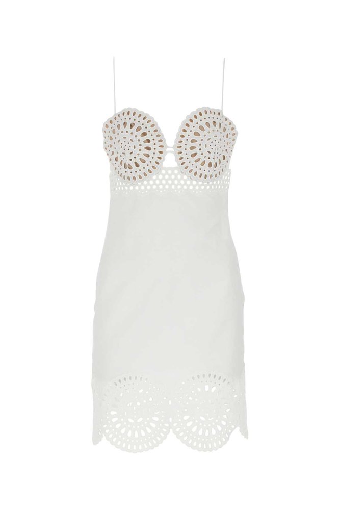 Stella McCartney Spaghetti Strapped Cut Out Detailed Dress