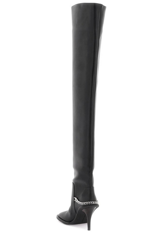 Stella McCartney Ryder Chain-Link Detailed Thigh-High Boots