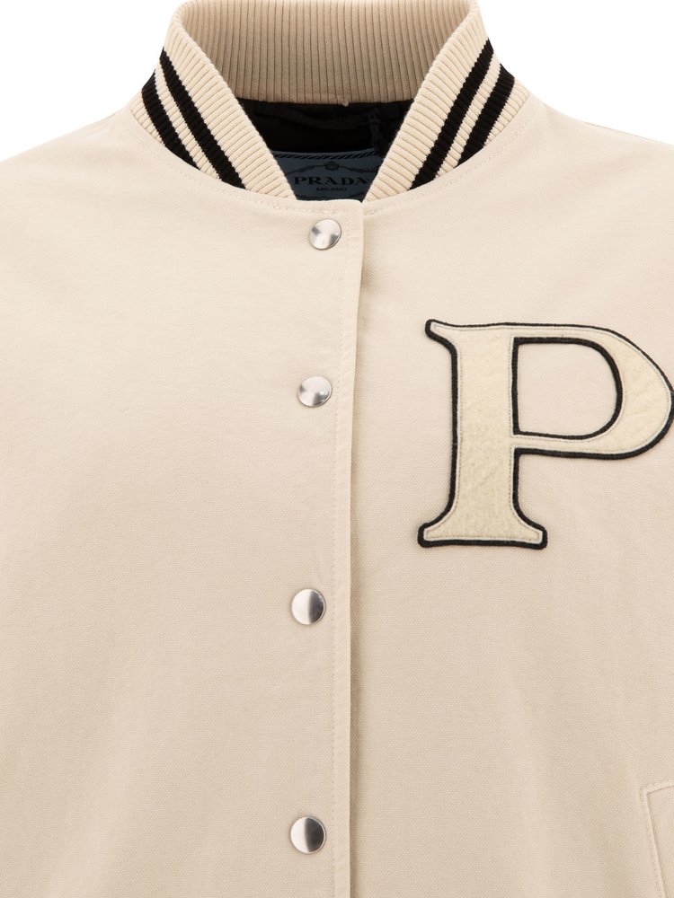 Prada Button-Up Bomber Jacket