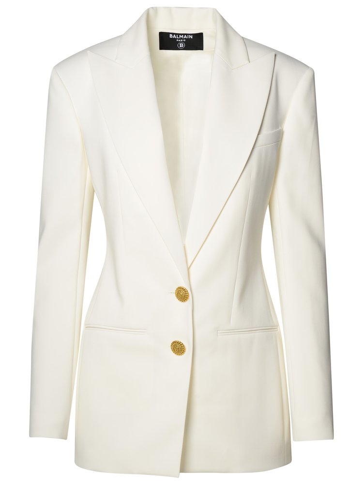 Balmain Single-Breasted Straight Hem Blazer