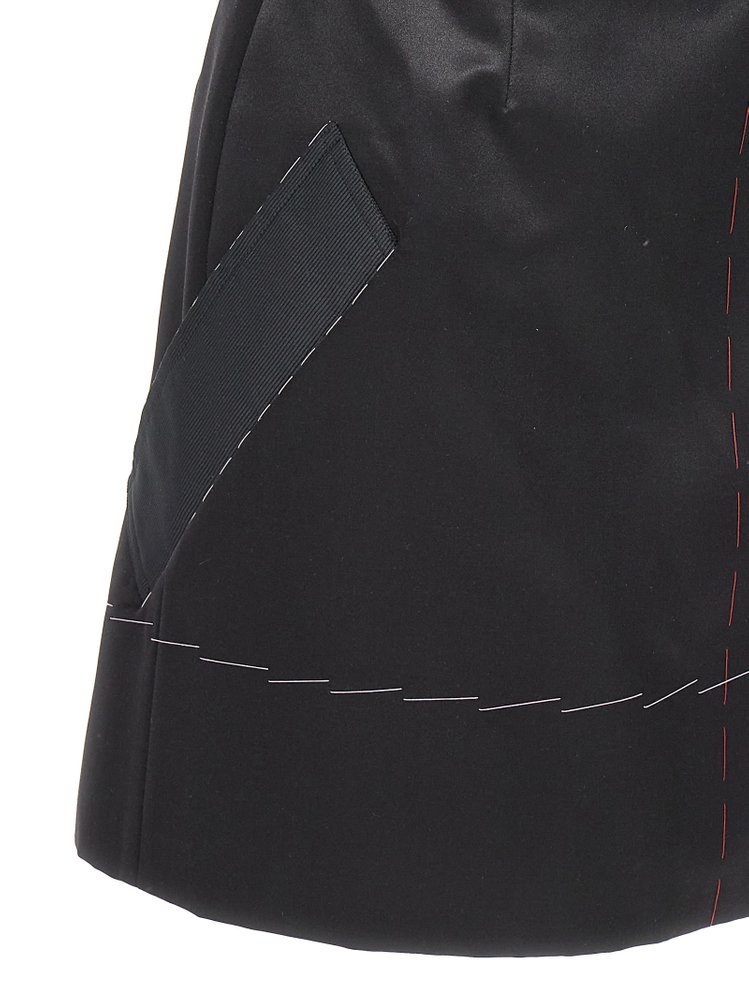 Maison Margiela Contrast Stitch Corset Dress