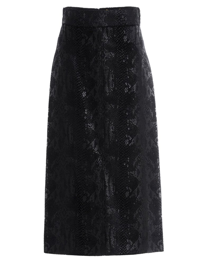 Saint Laurent High-Waisted Midi Skirt