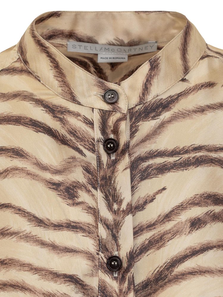 Stella McCartney Tiger-Printed Button-Up Shirt