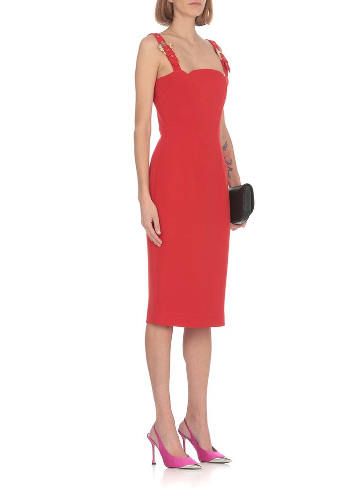 Versace Jeans Couture Bodycon Sleeveless Midi Dress